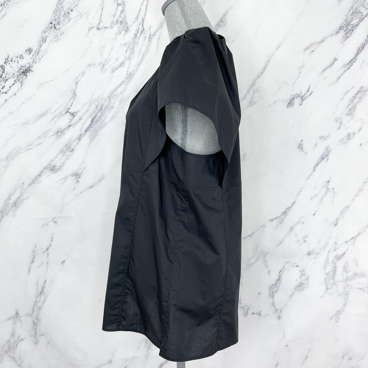 G. Label by Goop | Margo Pleated Neck Top | Sz 14