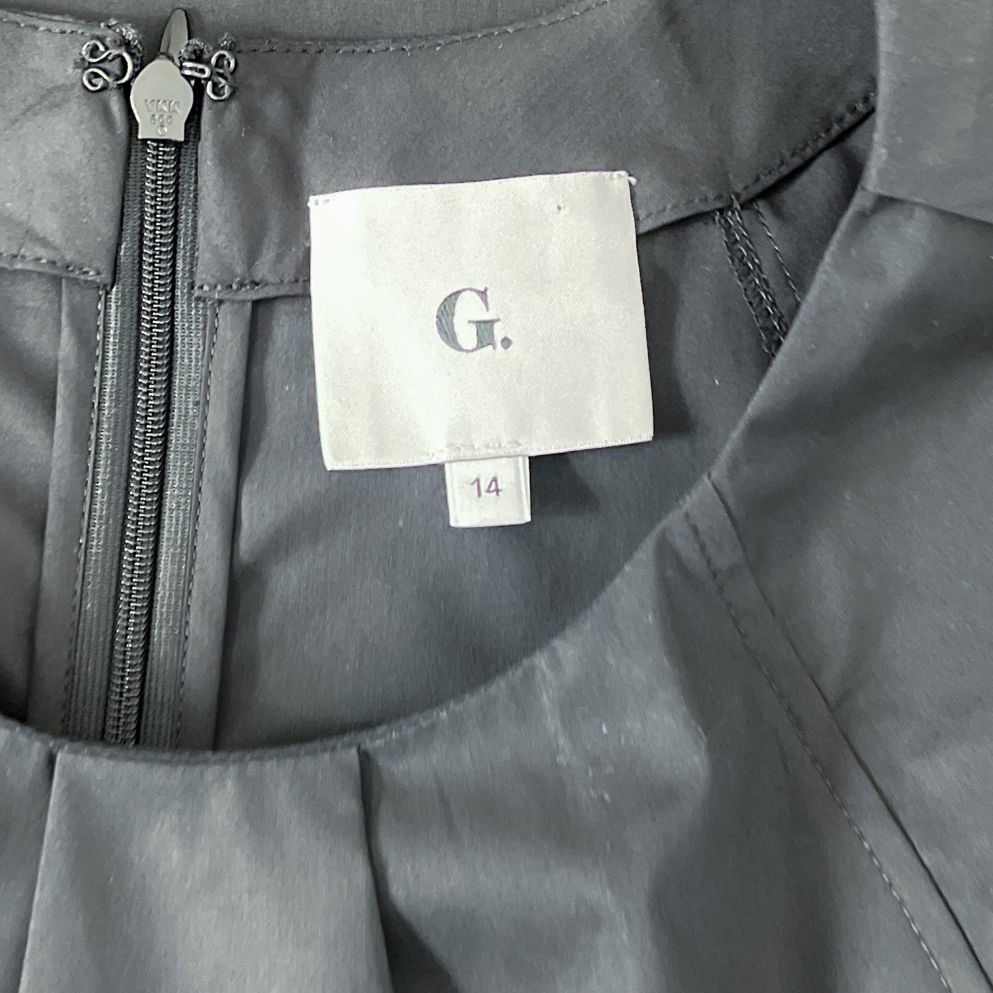 G. Label by Goop | Margo Pleated Neck Top | Sz 14