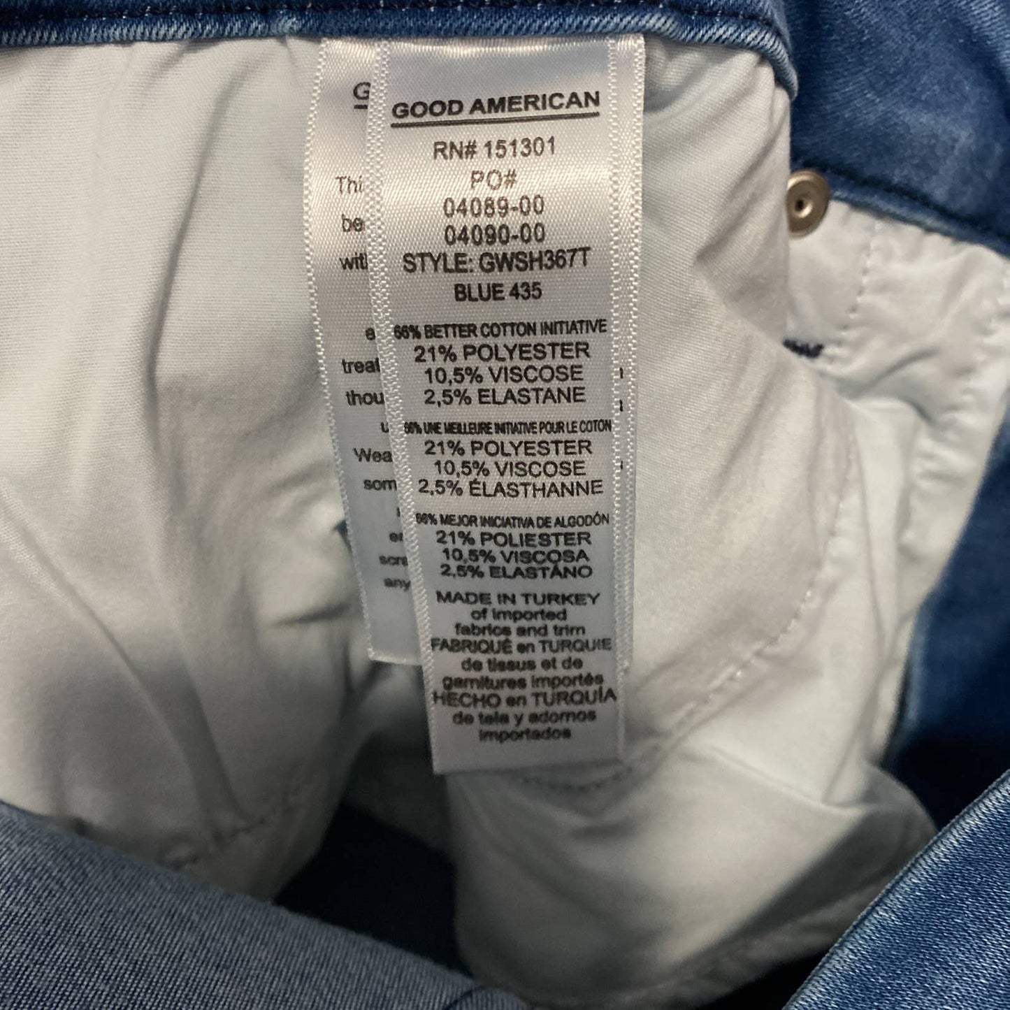 Good American | Good Waist w/ Step Hem Jeans