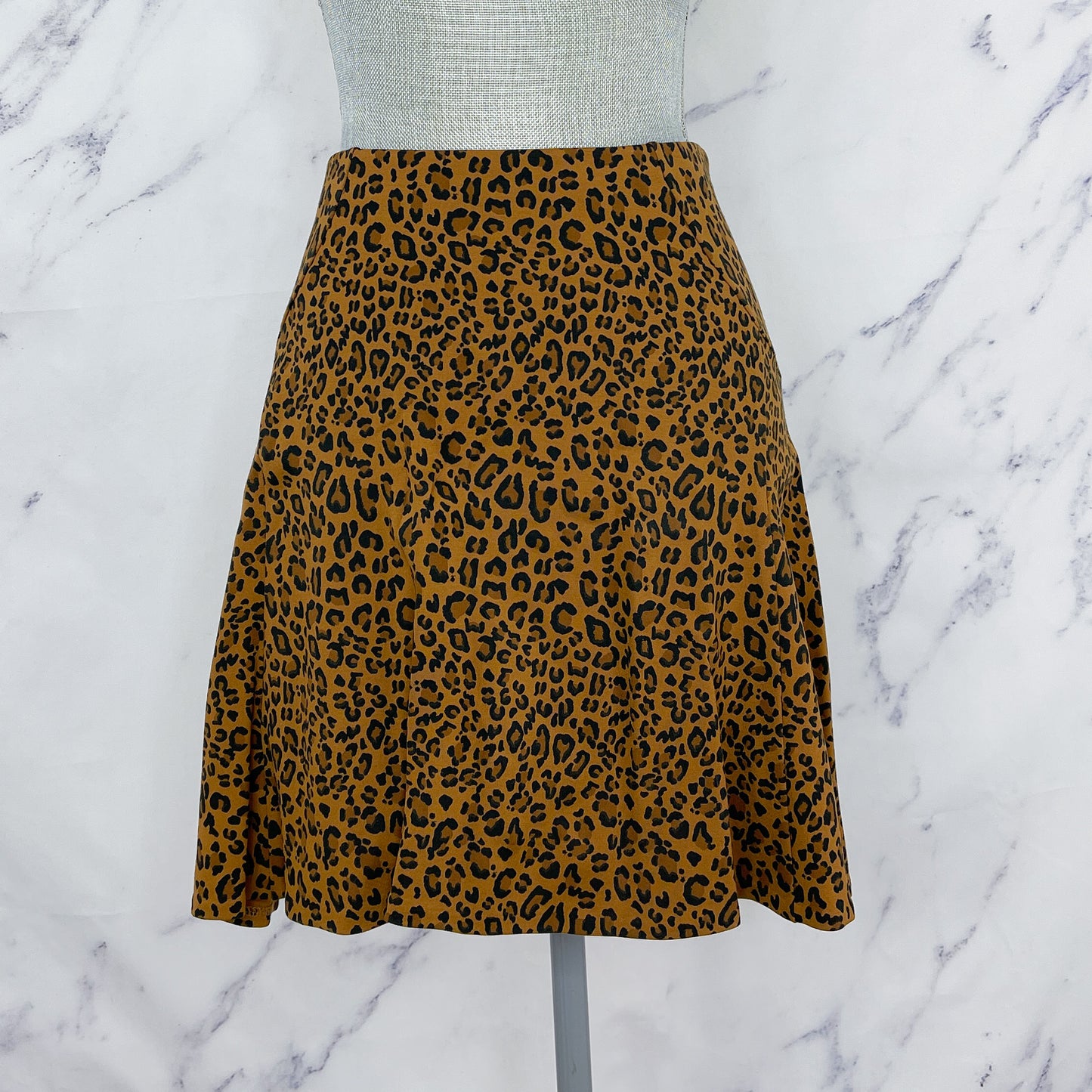 The Limited | Leopard Print Skater Skirt | Sz M