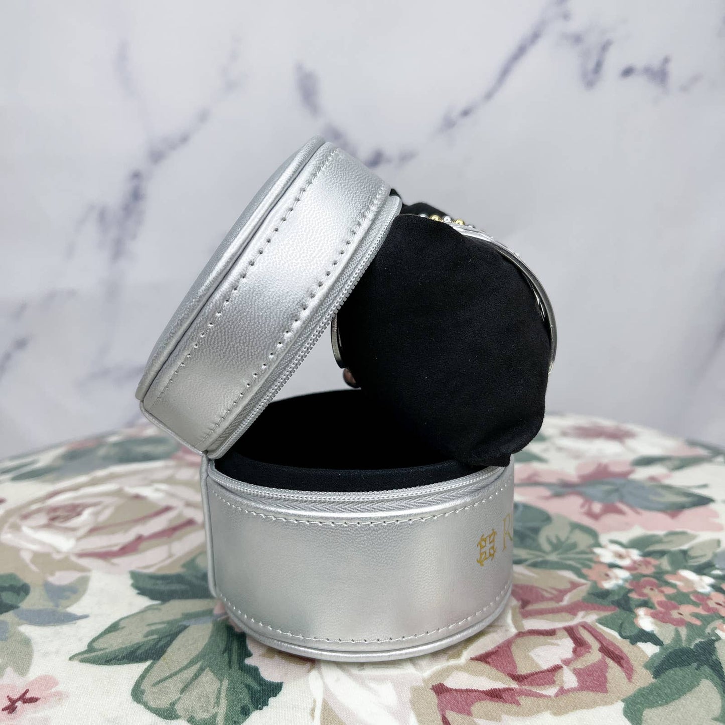 Rustic Cuff | Lucy Set - Chevron Bangle / Beaded Bracelet