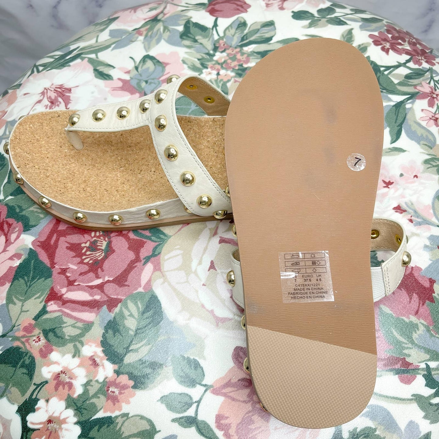 Kelsi Dagger Brooklyn | Surface Studded Slide Sandal | Sz 7