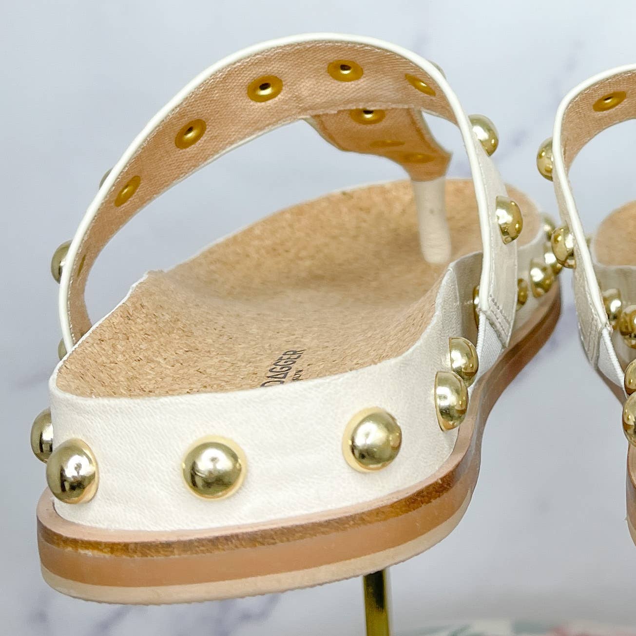 Kelsi Dagger Brooklyn | Surface Studded Slide Sandal | Sz 7
