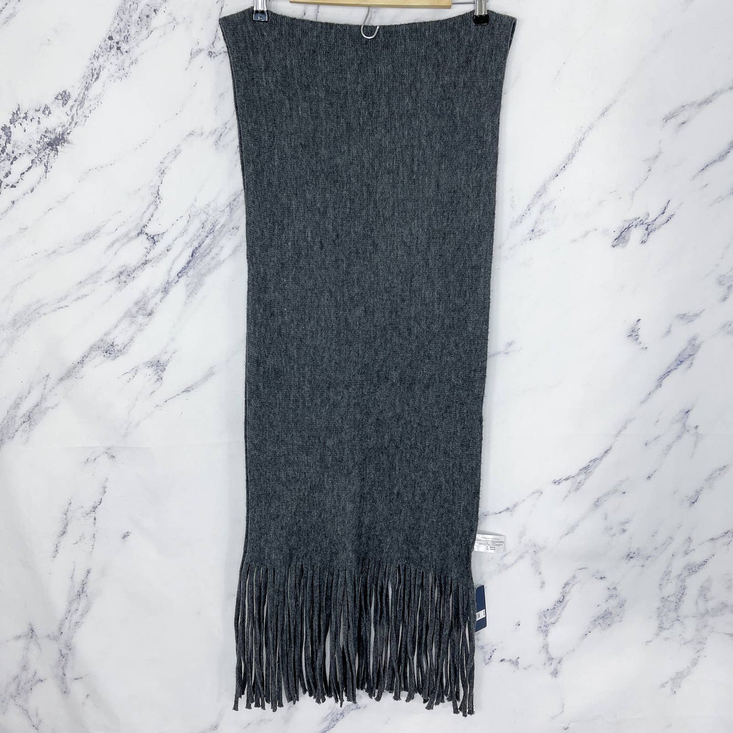Lucky Brand | Dark Grey Solid Brushed Scarf