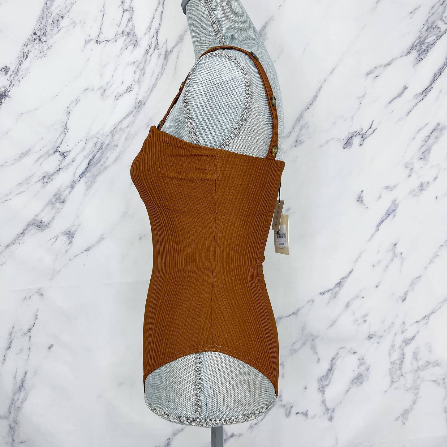 The East Order | Ribbed Bodysuit Cocoa | Sz S