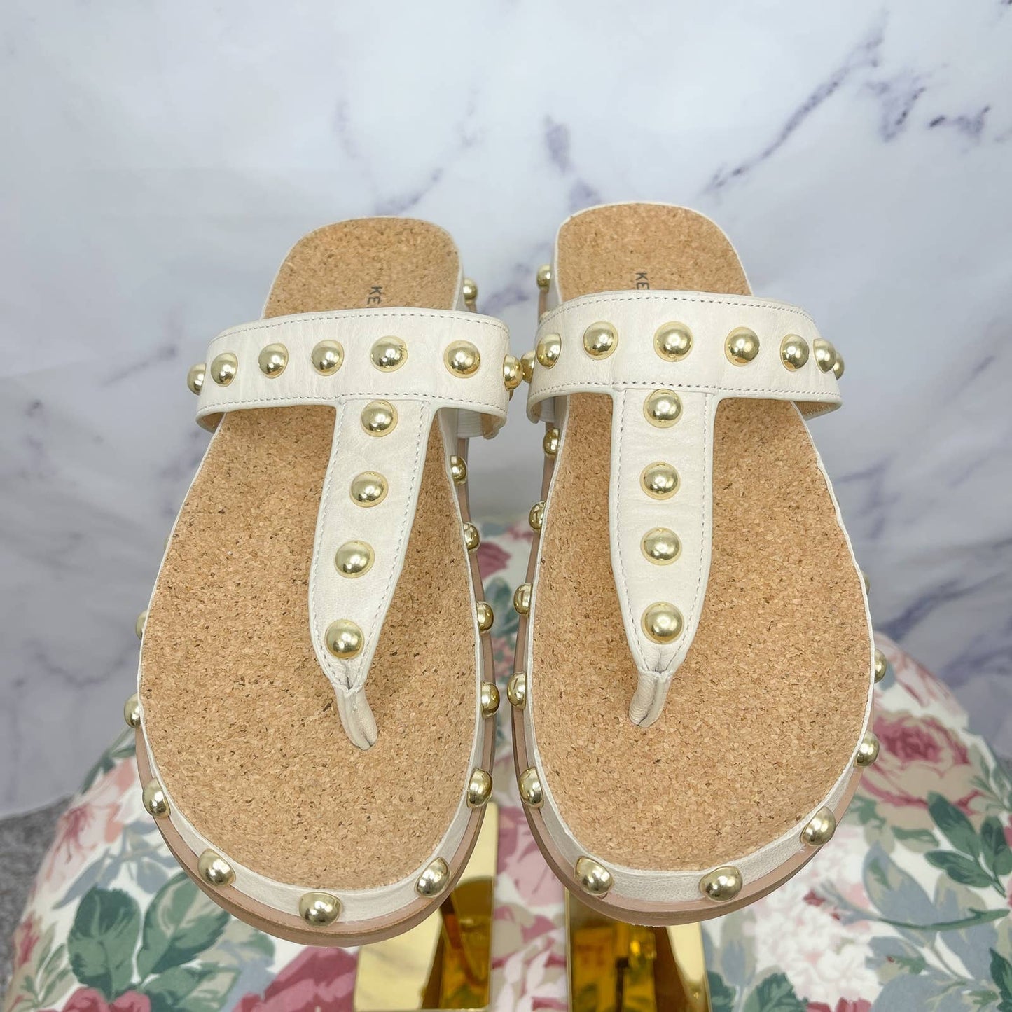 Kelsi Dagger Brooklyn | Surface Studded Slide Sandal | Sz 7