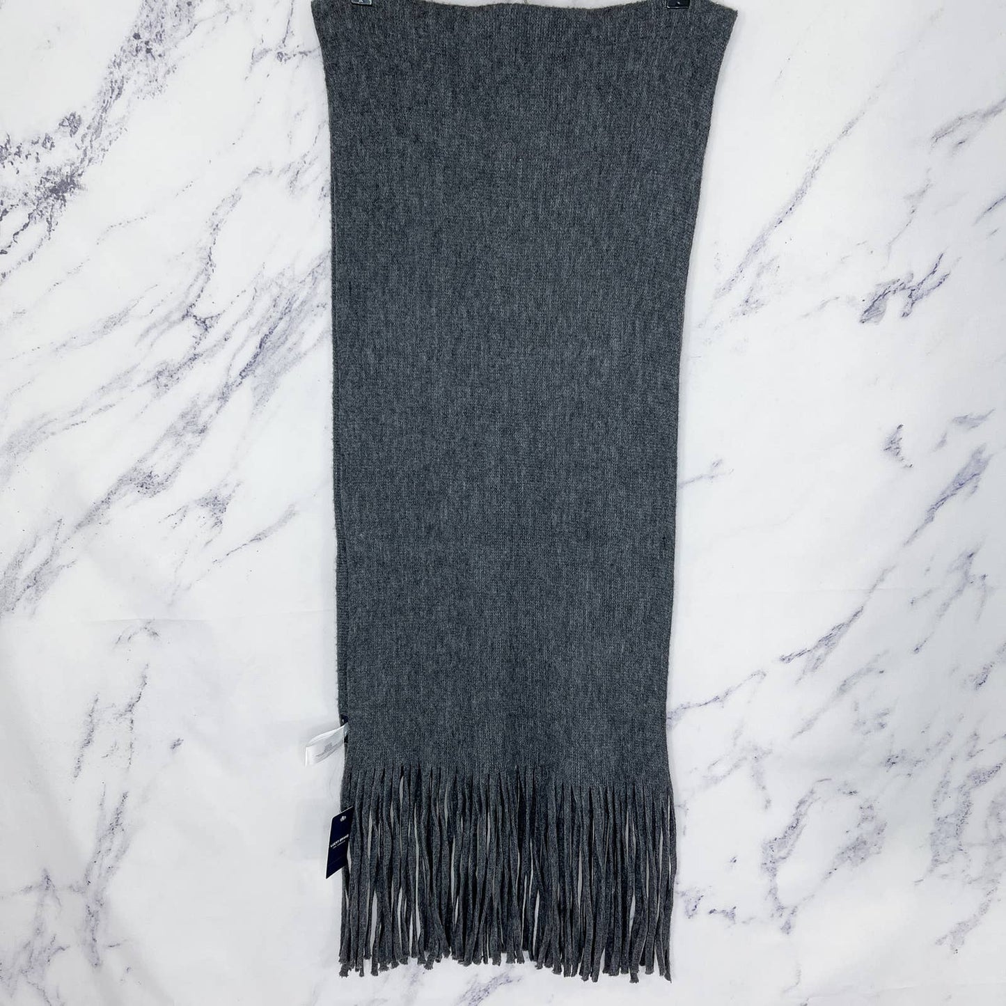 Lucky Brand | Dark Grey Solid Brushed Scarf