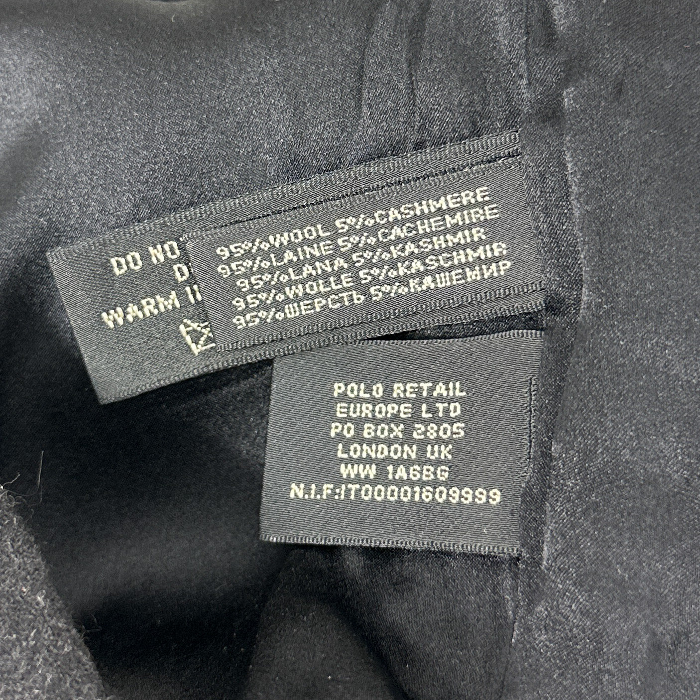 Ralph Lauren | Black Wool/Cashmere Blend Dress Pants | 10