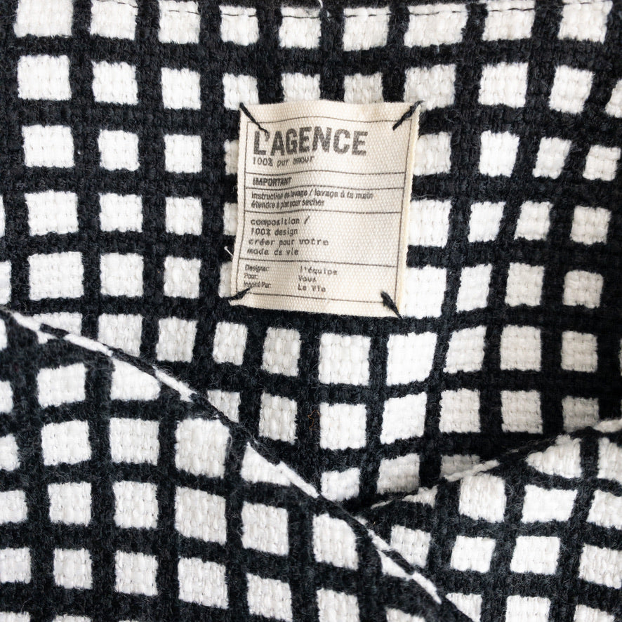 L'Agence | Asymmetrical Zipper Blazer Jacket | Black/White | Sz 0