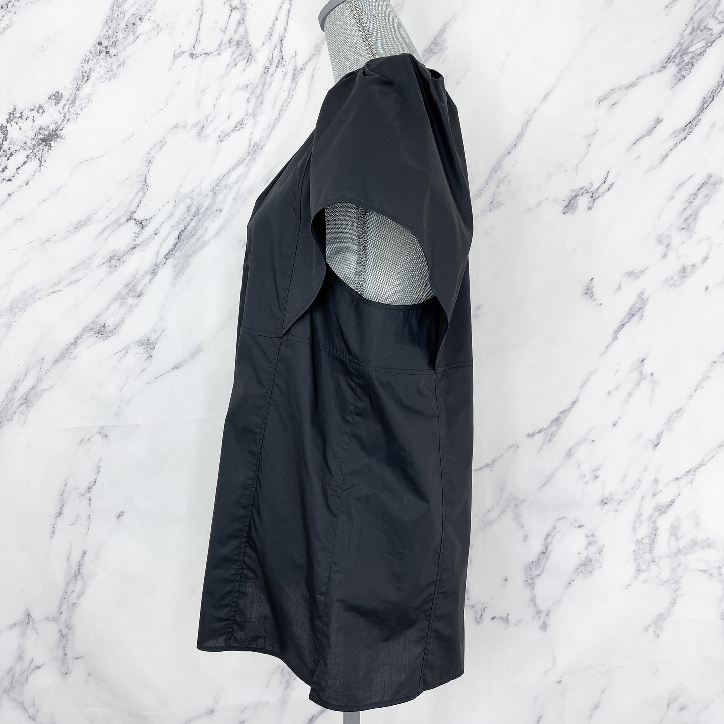 G. Label by Goop | Margo Pleated Neck Top | Sz 14