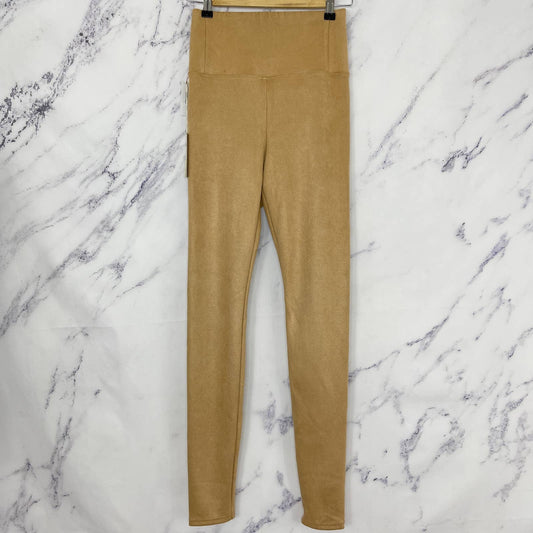 Wilfred Free | Aritzia | Daria Vegan Suede Leggings | Caramel | Sz S