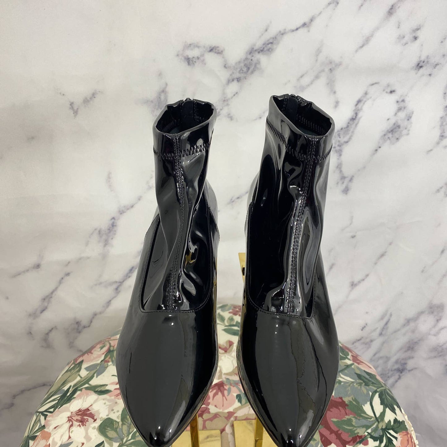 H by Halston | Mumbai Patent Vegan Booties