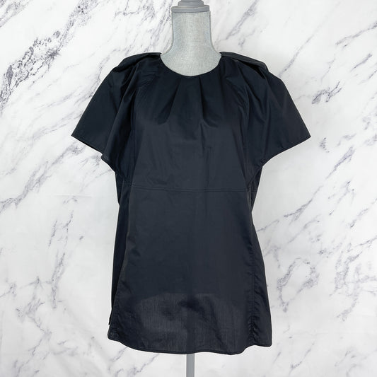 G. Label by Goop | Margo Pleated Neck Top | Sz 14