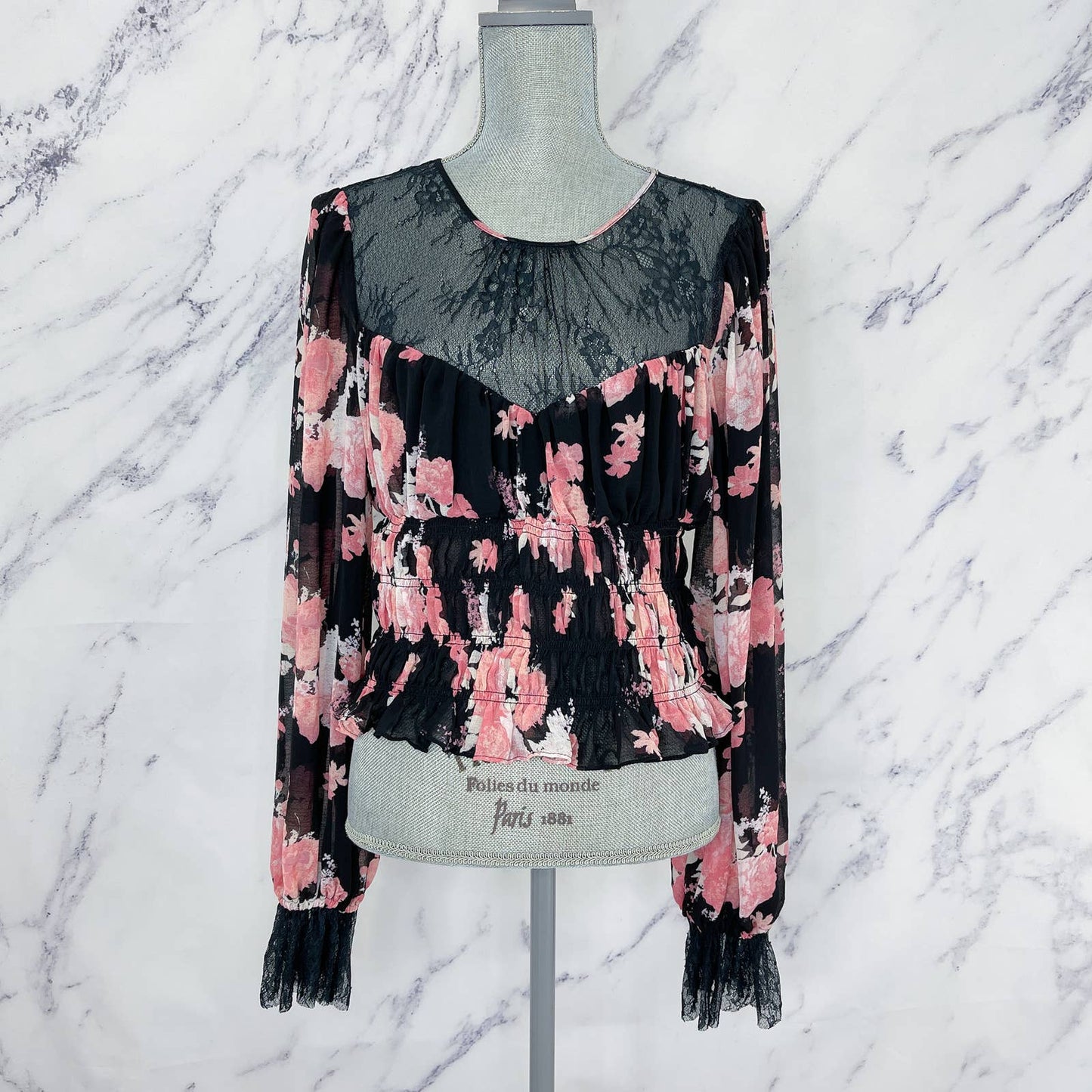 Free People | Daphne Floral Print Top | Sz XL