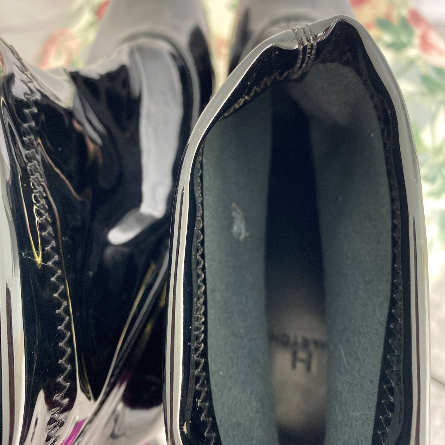 H by Halston | Mumbai Patent Vegan Booties