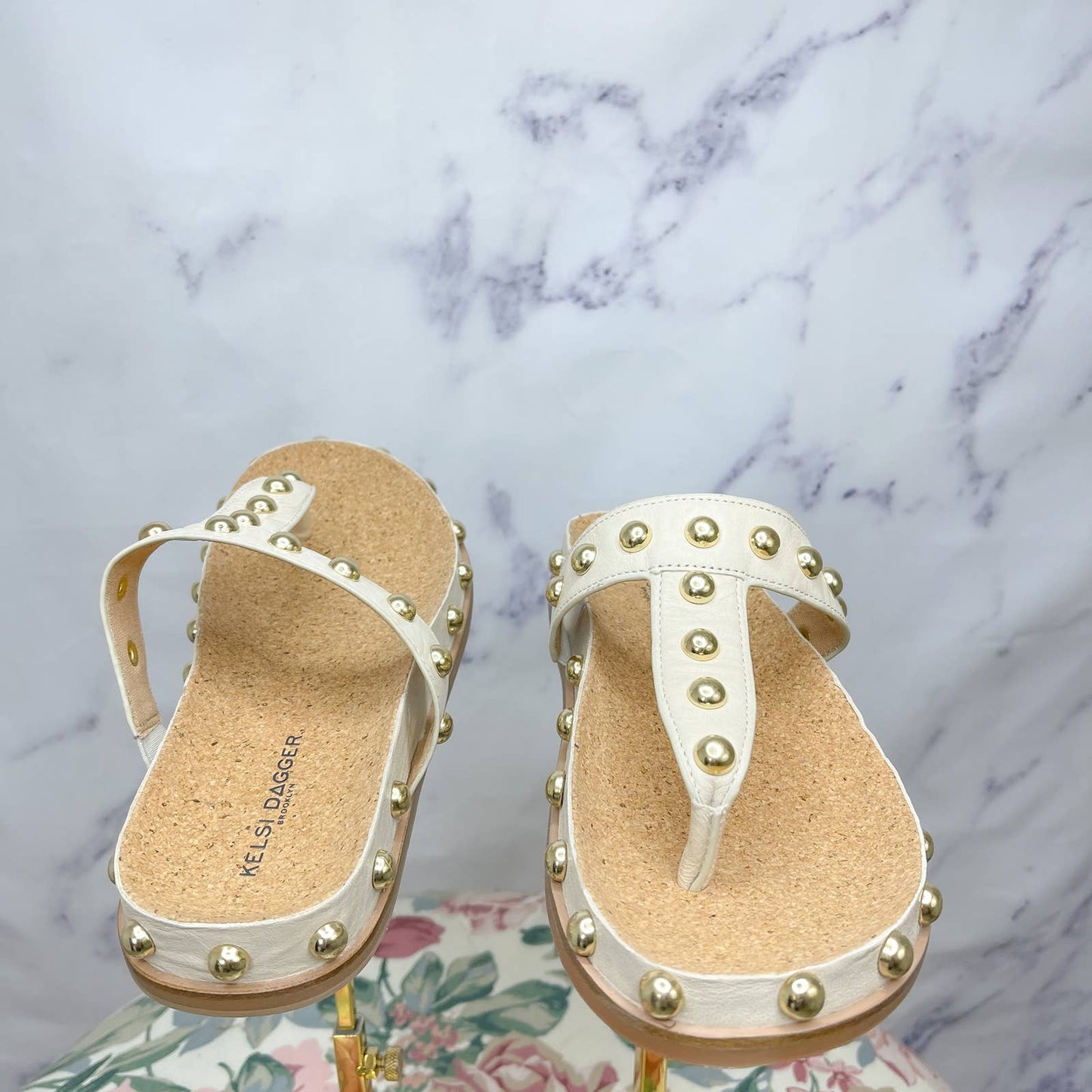 Kelsi Dagger Brooklyn | Surface Studded Slide Sandal | Sz 7