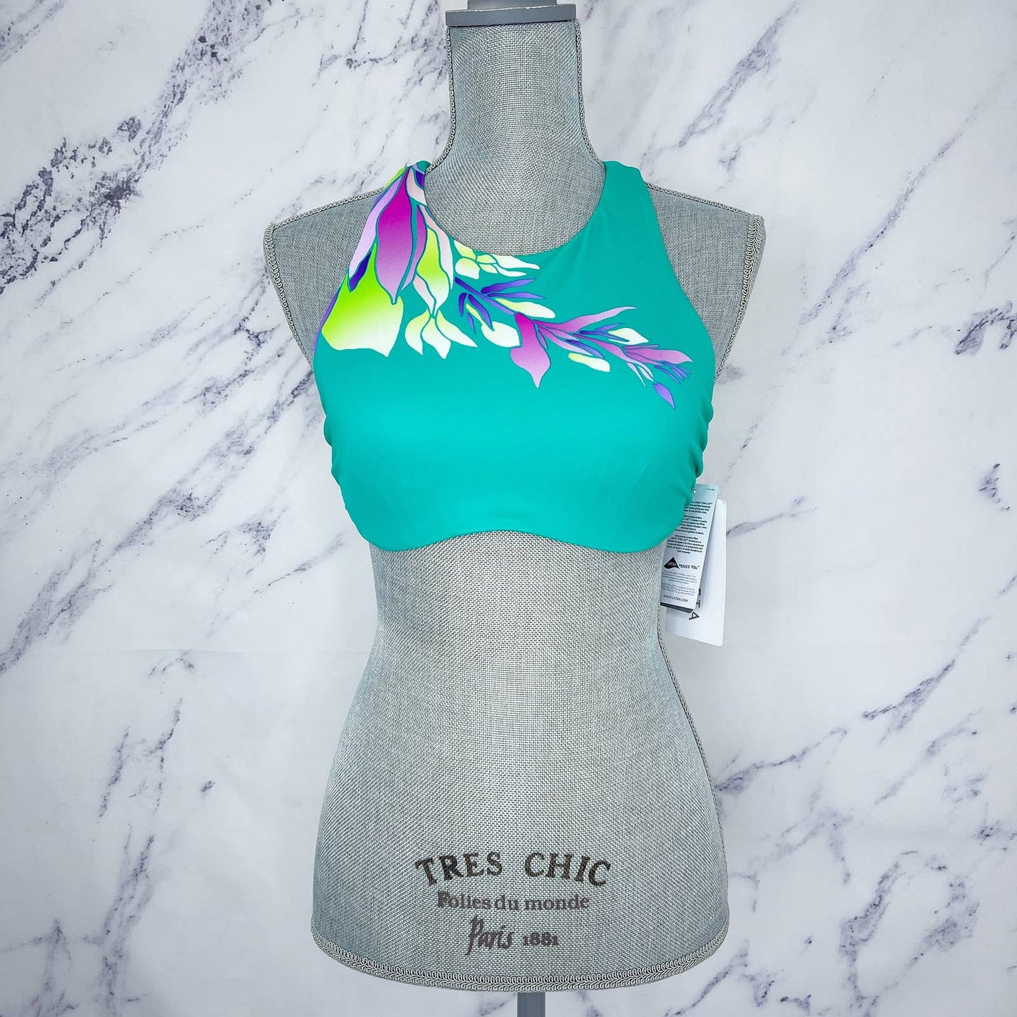 Athleta | Floral Bra Bikini Top | Sz 34B/C (S)