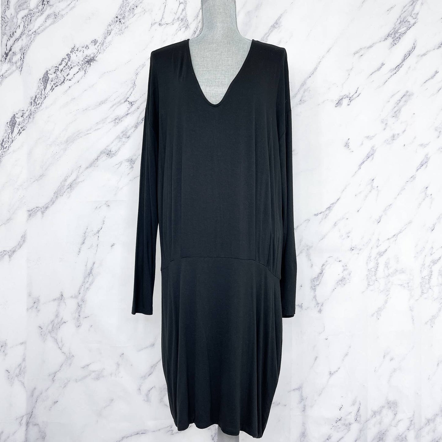 Banana Republic | Black Knit Long Sleeve Dress | Sz XL
