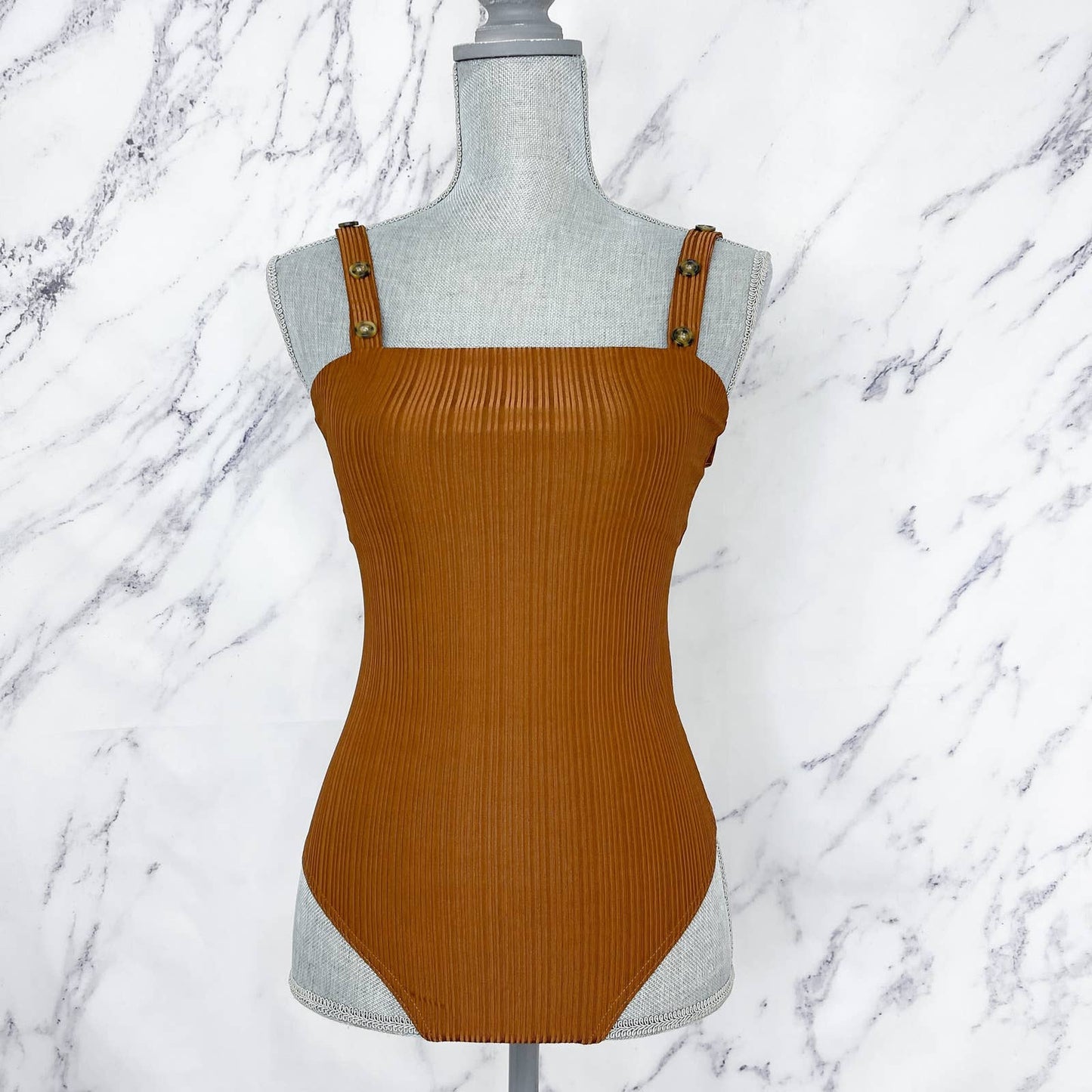 The East Order | Ribbed Bodysuit Cocoa | Sz S