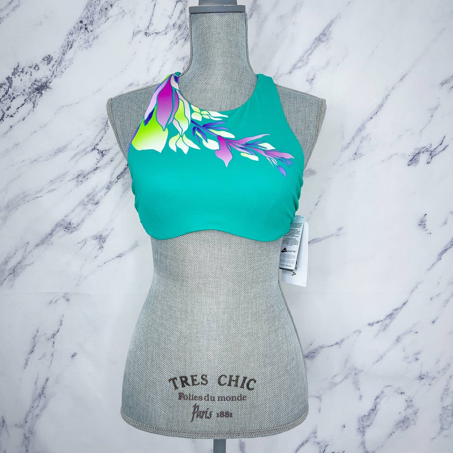 Athleta | Floral Bra Bikini Top | Sz 34B/C (S)