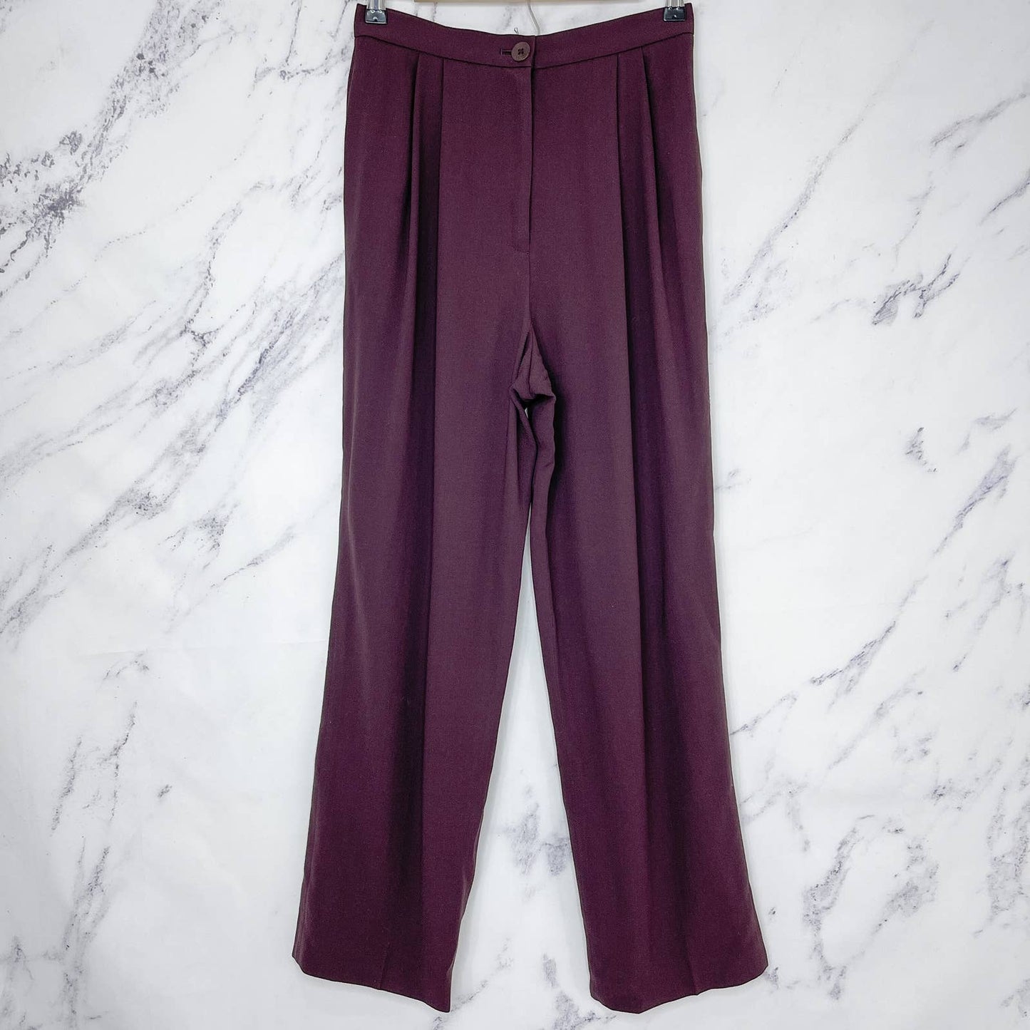 Emanuel | Emanuel Ungaro | Petite Wool Pleated Trouser Pants | Sz 6P 6/40
