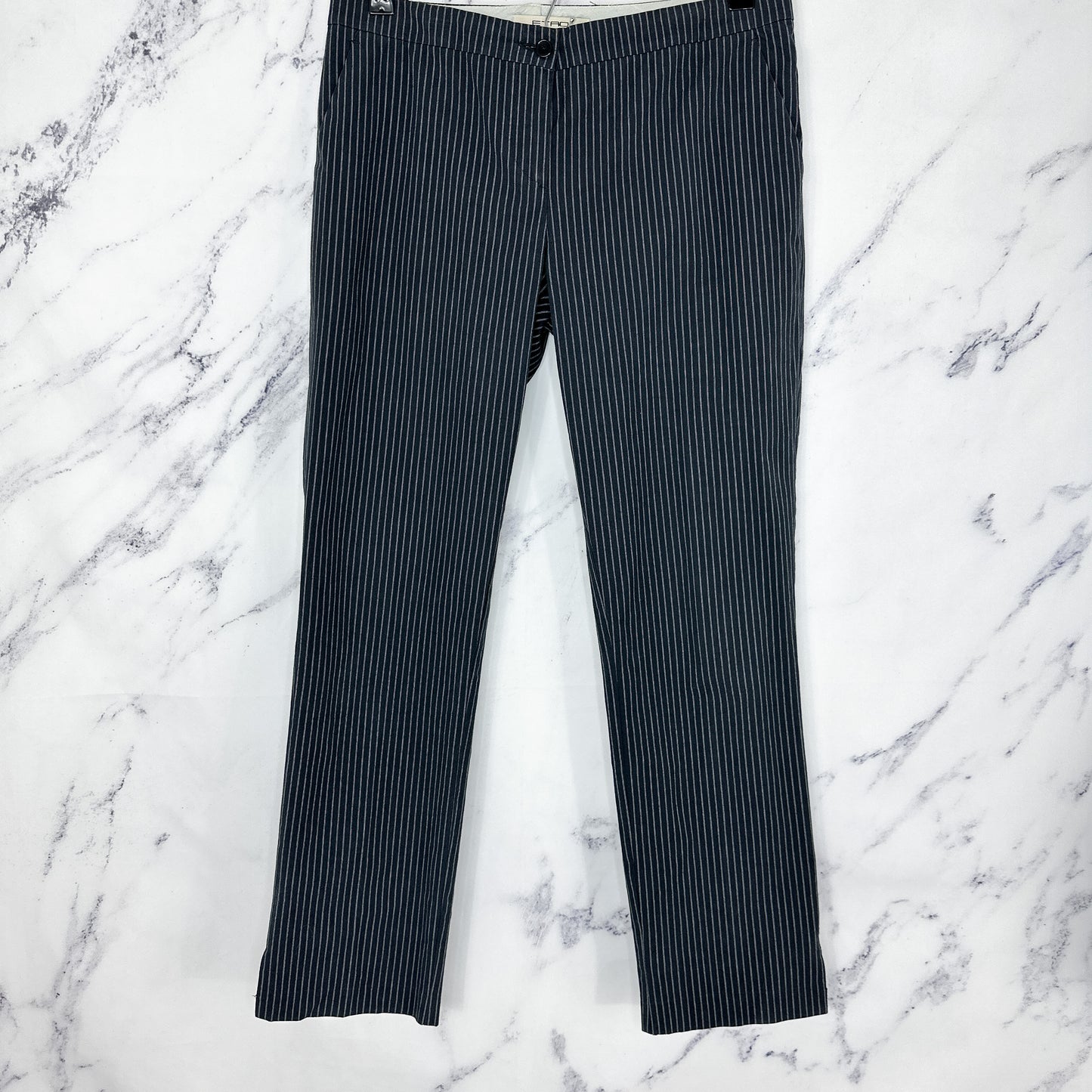 Etro | Black Striped Pants | Sz IT 44/ US 8