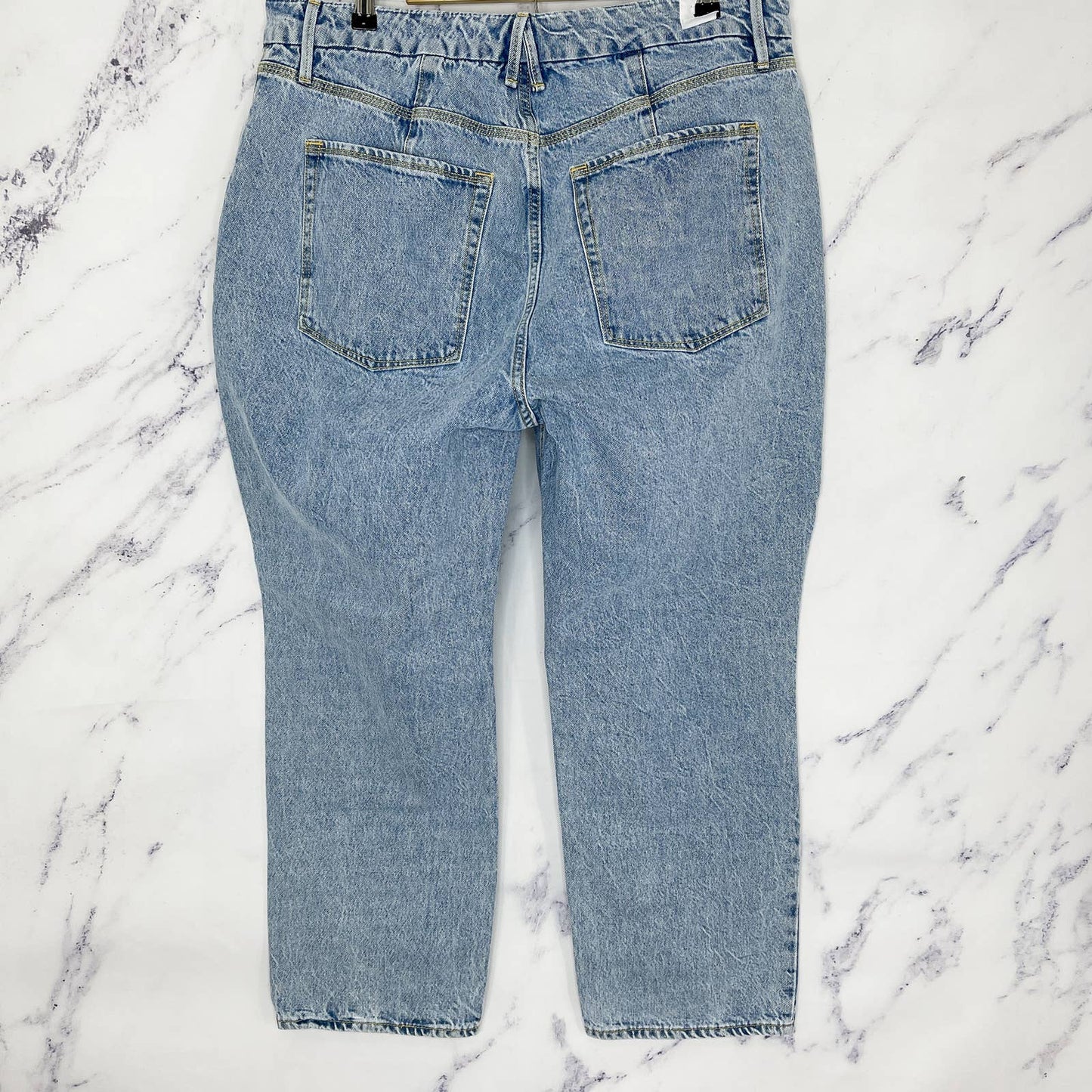Good American | Duster Crop Straight Leg Jeans | Sz Plus Size 15
