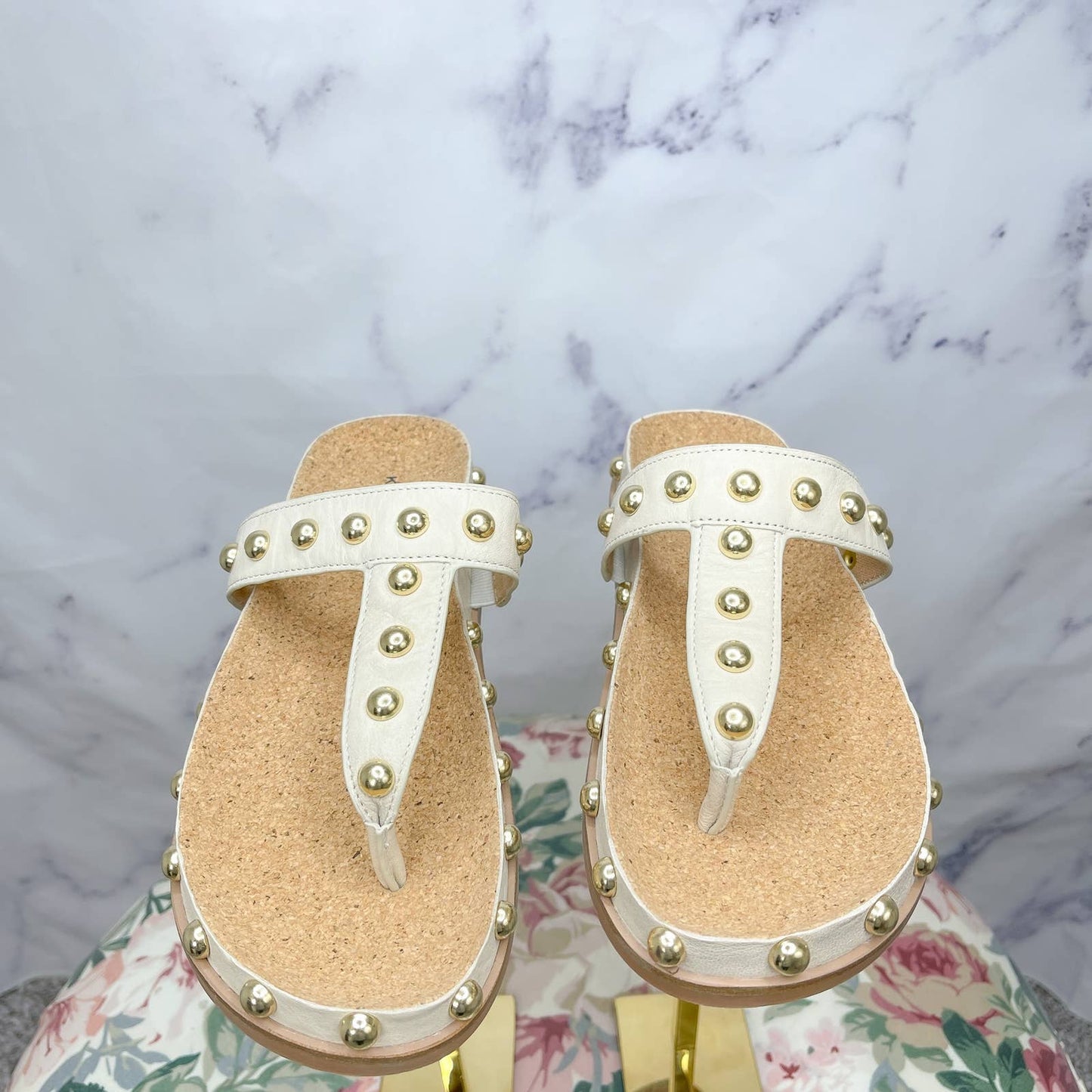 Kelsi Dagger Brooklyn | Surface Studded Slide Sandal | Sz 7