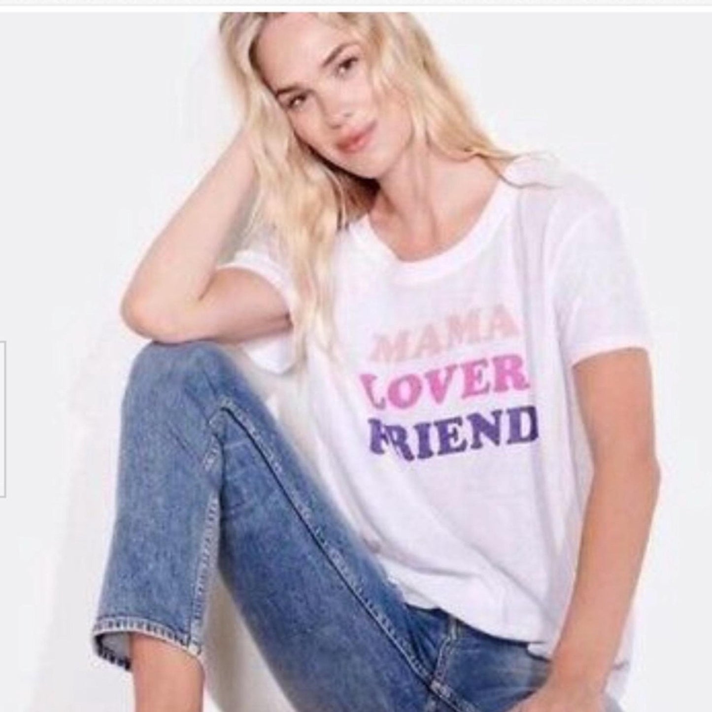 Sundry | Mama Lover Friend Graphic Tee | Sz 3 (Large)