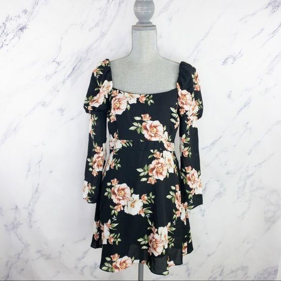 Likely x Revolve | Tara Dress | Black Floral Print