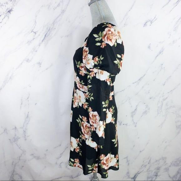 Likely x Revolve | Tara Dress | Black Floral Print | Size 8