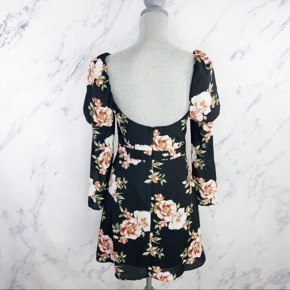 Likely x Revolve | Tara Dress | Black Floral Print | Size 8