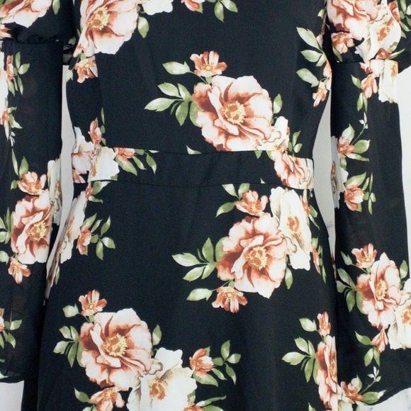 Likely x Revolve | Tara Dress | Black Floral Print | Size 8