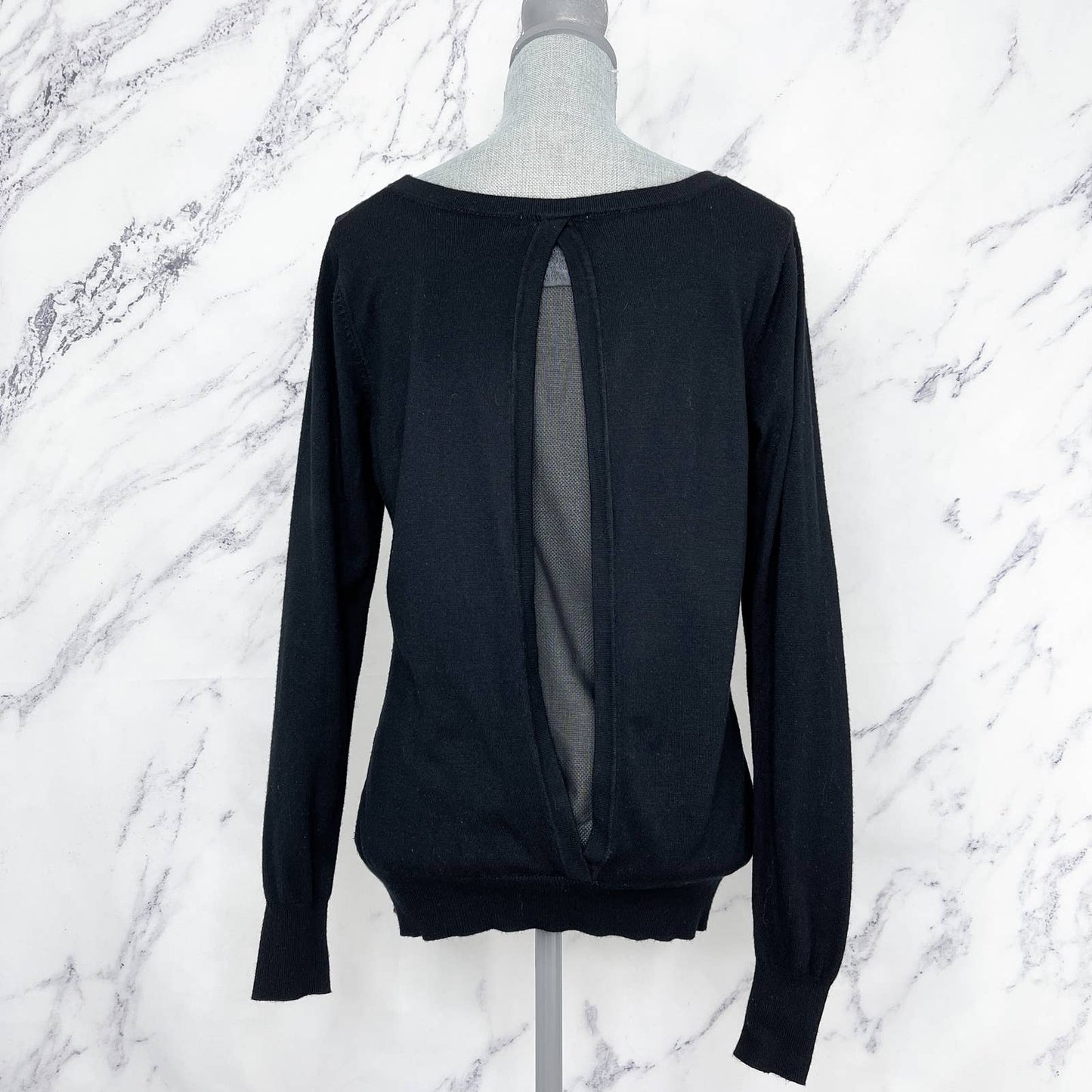 Alberto Makali | Studded Mesh Sweater | Sz L
