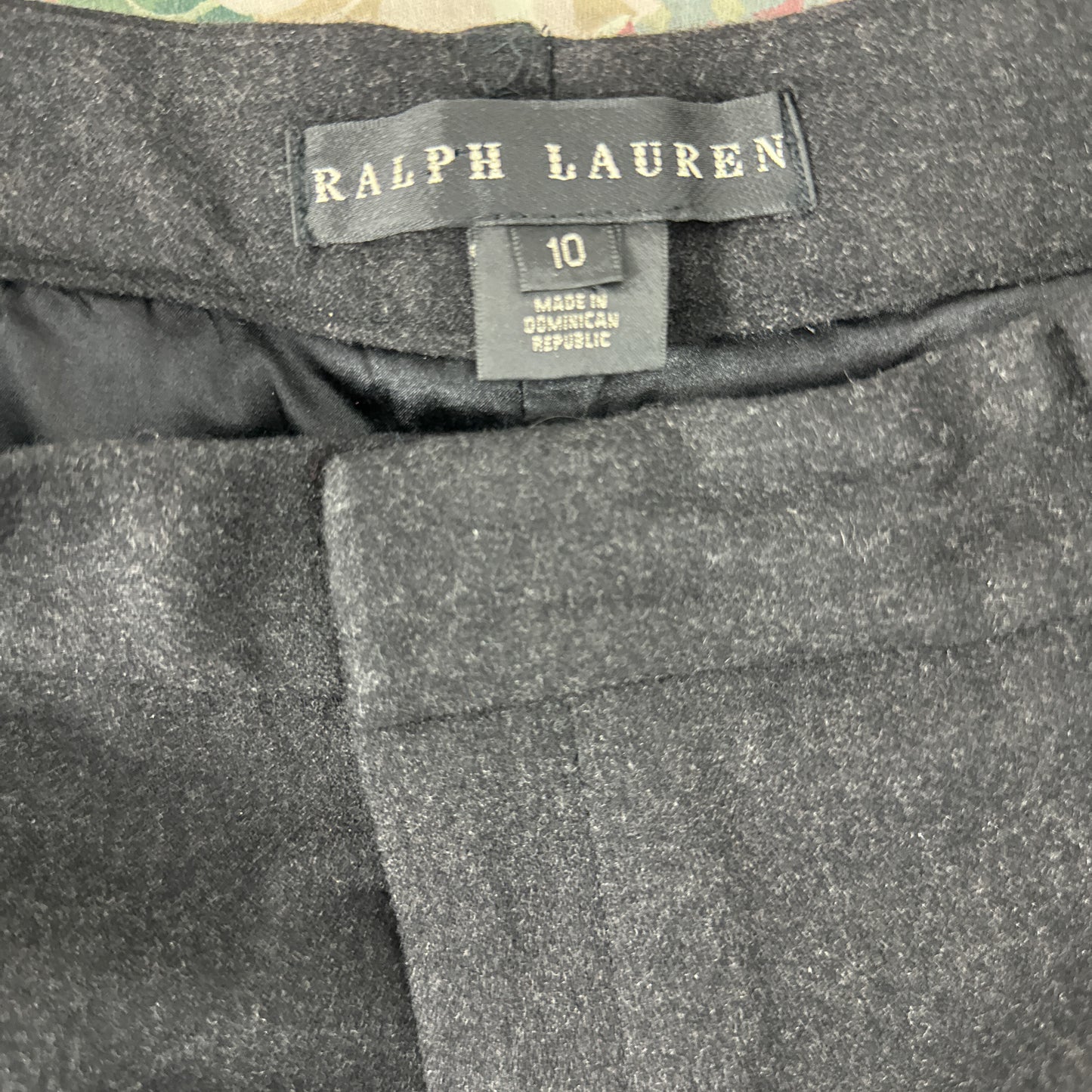 Ralph Lauren | Black Wool/Cashmere Blend Dress Pants | 10