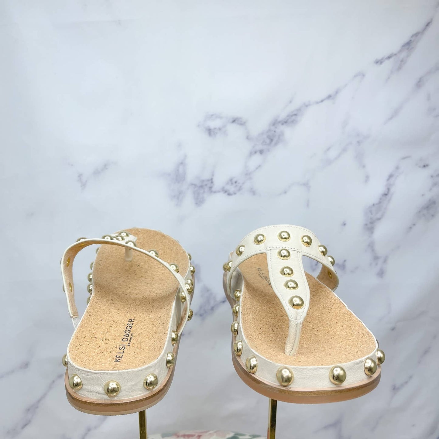 Kelsi Dagger Brooklyn | Surface Studded Slide Sandal | Sz 7