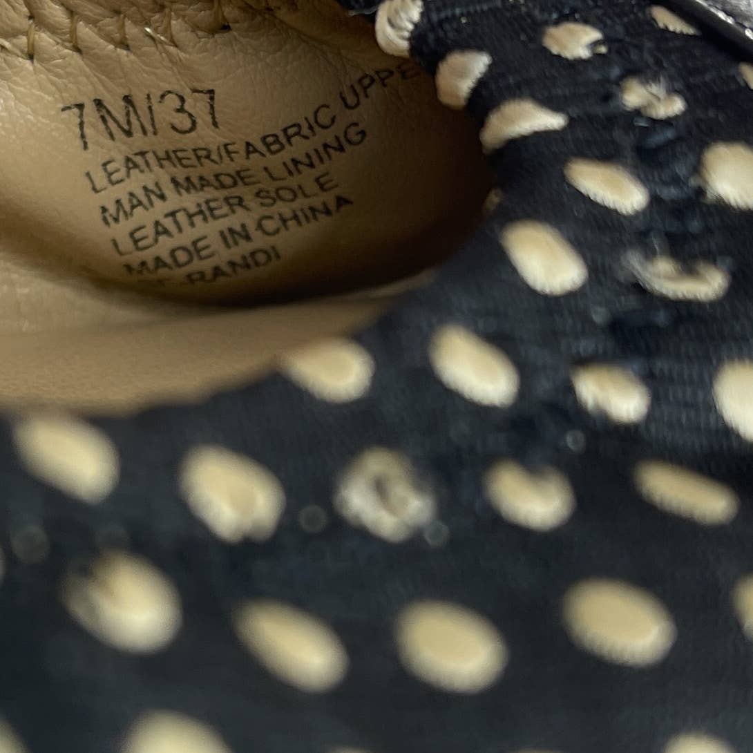 BLACK Saks Fifth Avenue | Black Polka Dot Ballet Flats | Sz 7
