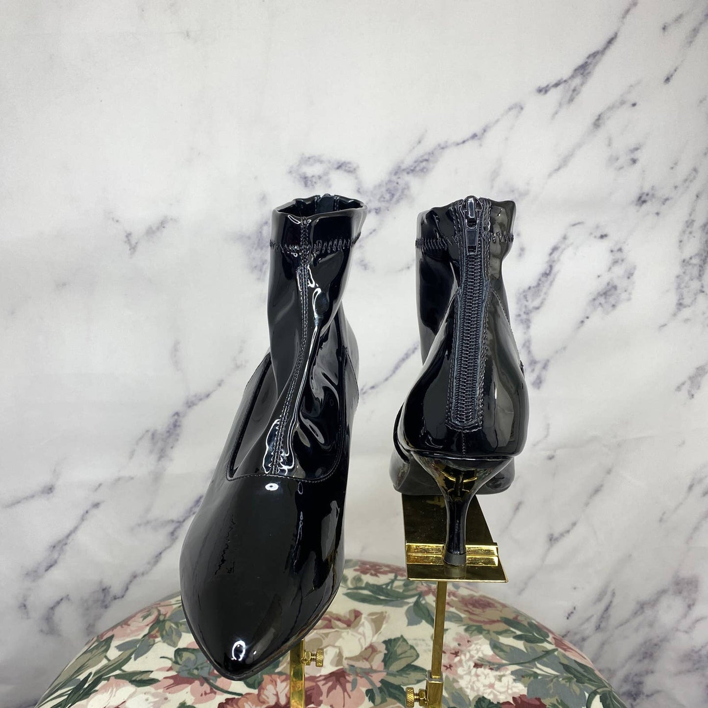 H by Halston | Mumbai Patent Vegan Booties