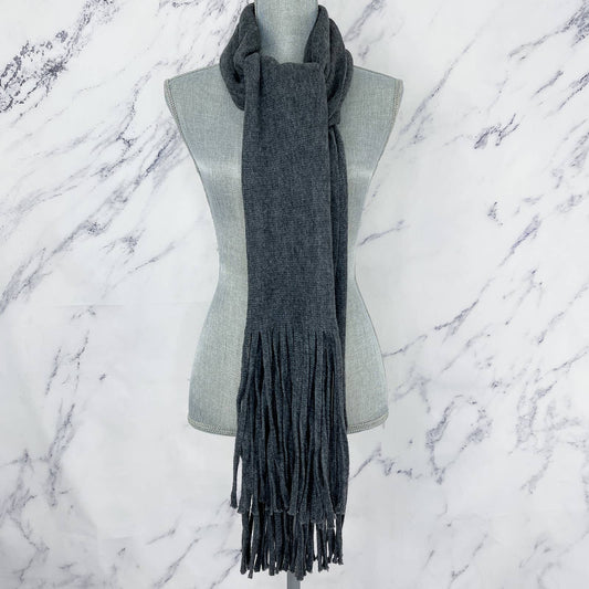 Lucky Brand | Dark Grey Solid Brushed Scarf