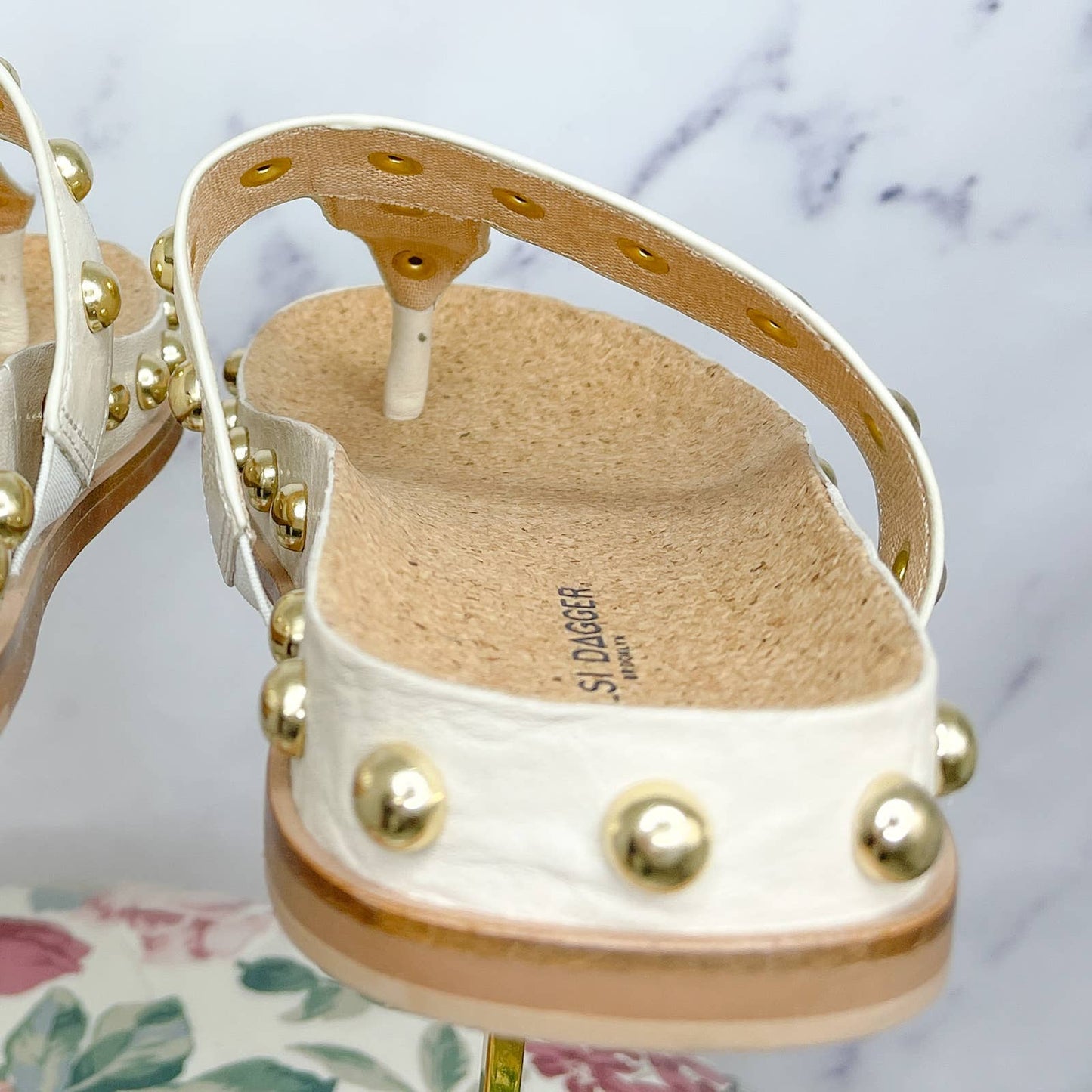 Kelsi Dagger Brooklyn | Surface Studded Slide Sandal | Sz 7