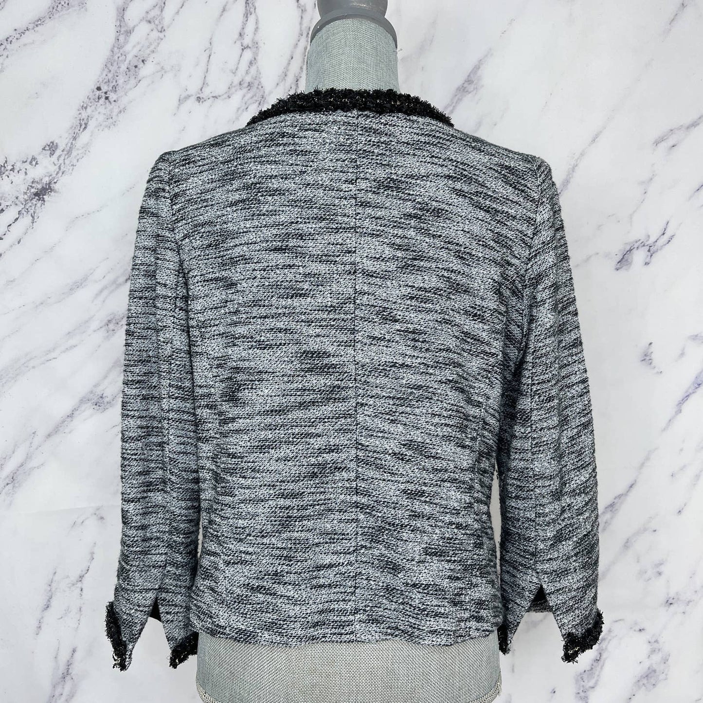 Gibson | Tweed Cotton Metallic Blend Blazer | Sz L