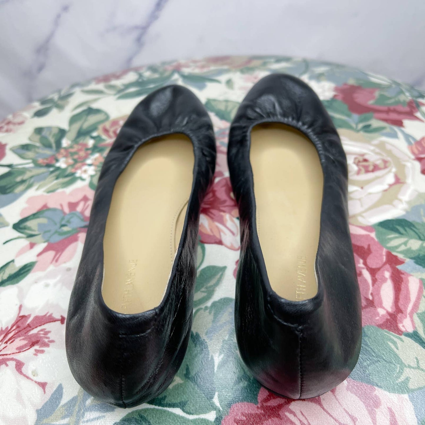 Saks Fifth Avenue | Black Leather Ballet Flats | Sz 6.5