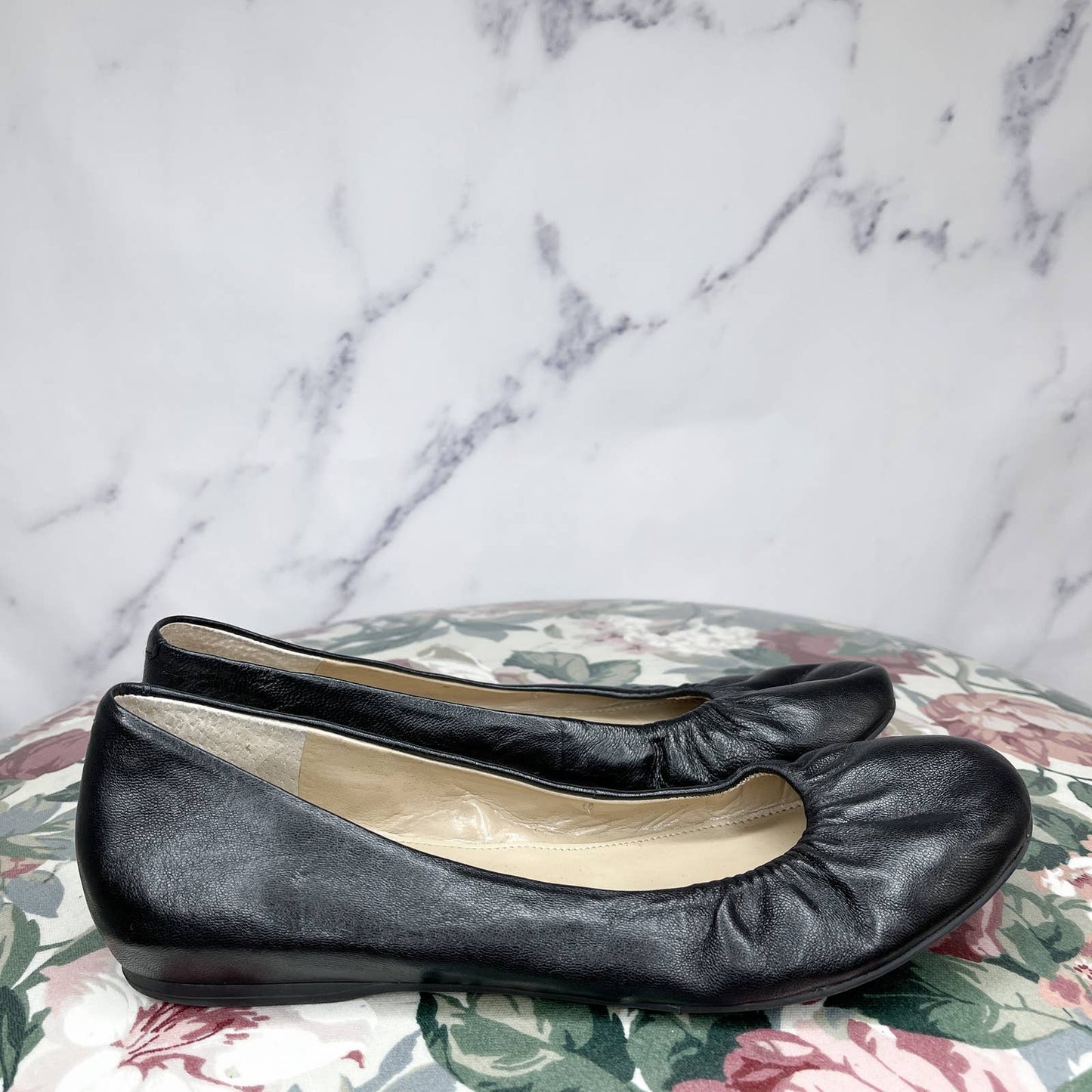 Saks Fifth Avenue | Black Leather Ballet Flats | Sz 6.5
