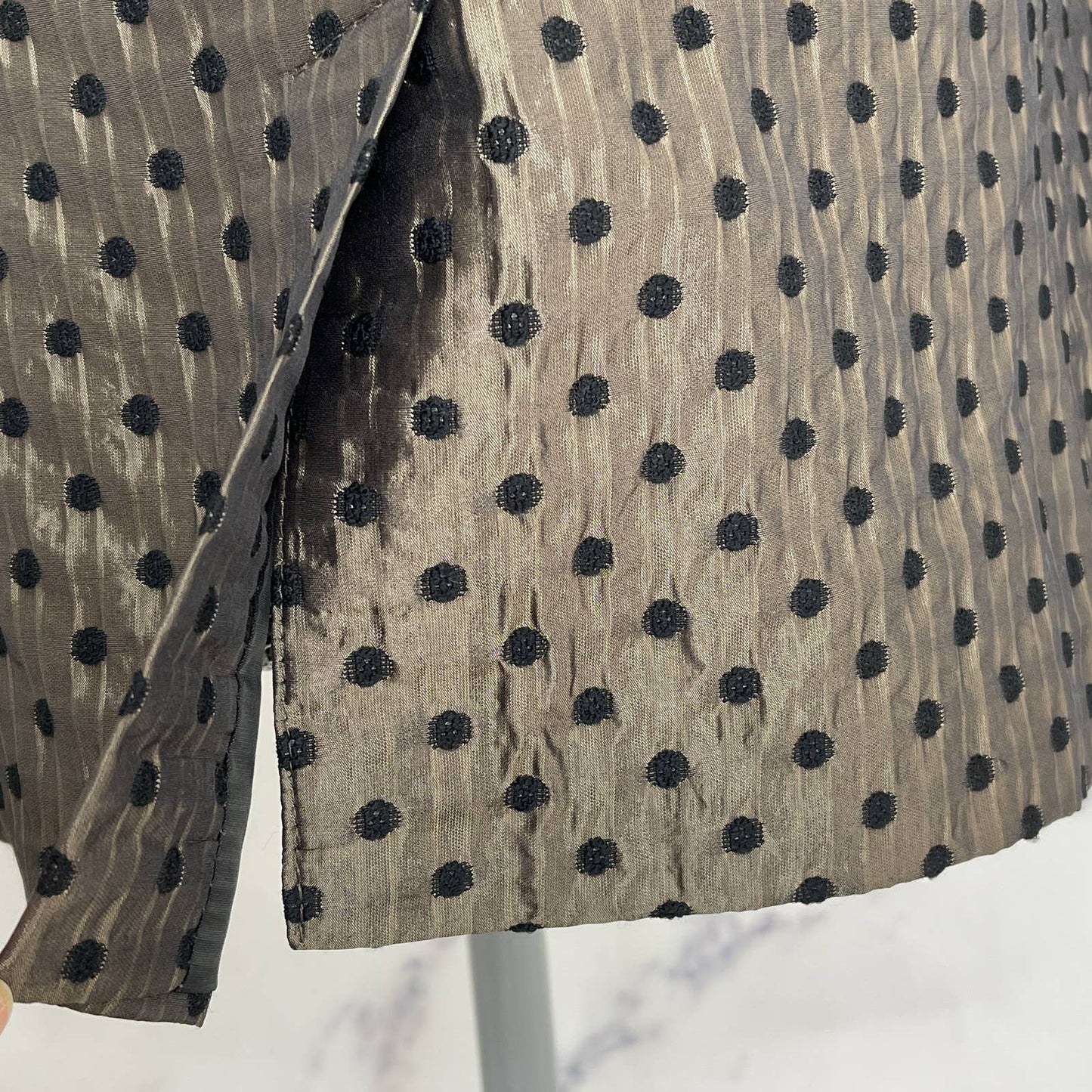 Tuzzi | Bronze Brown and Black Polka Dot Blazer/Suit Coat | Sz FR 46/US 14