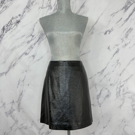 Halogen | Textured Leather Skirt | Sz 10P