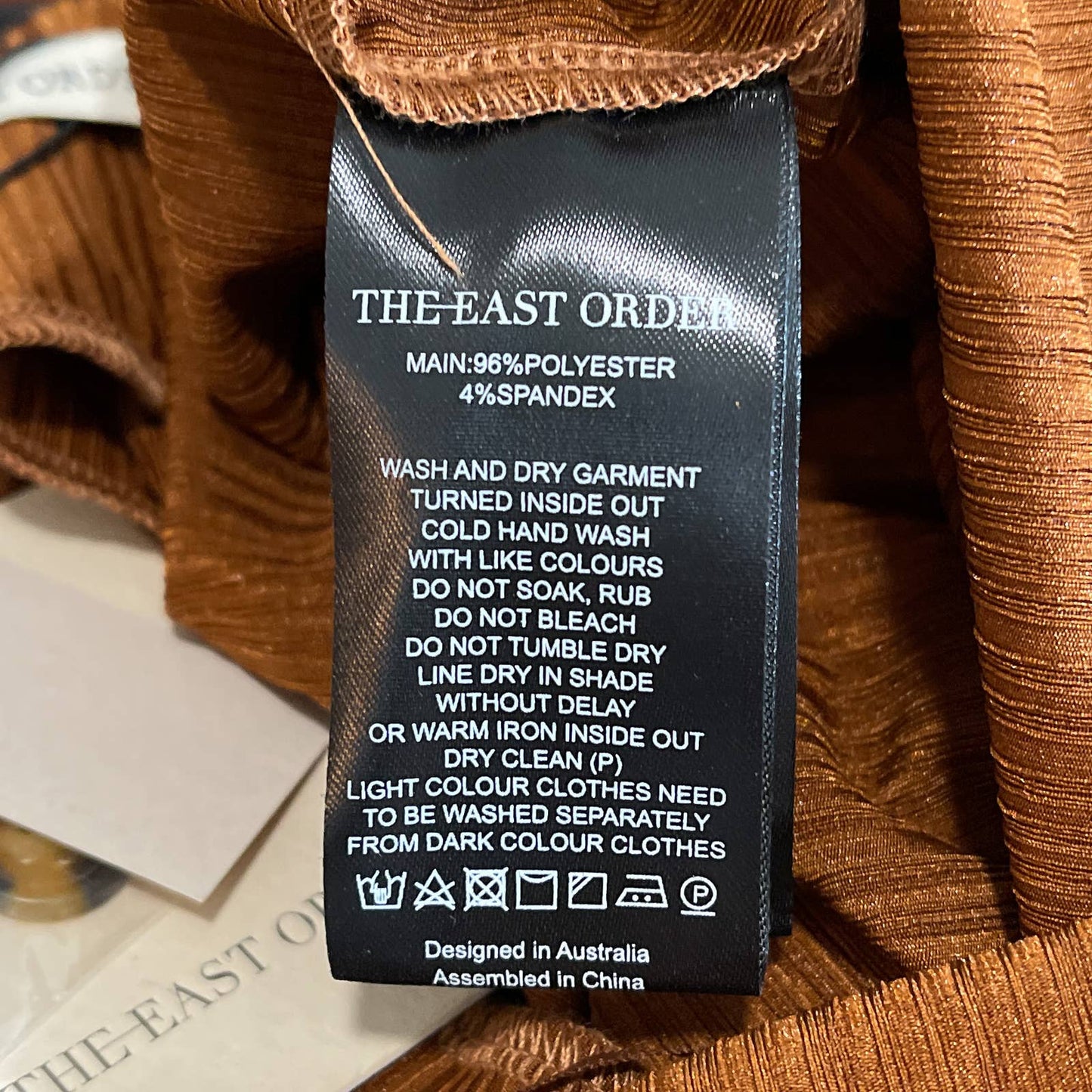 The East Order | Ribbed Bodysuit Cocoa | Sz S