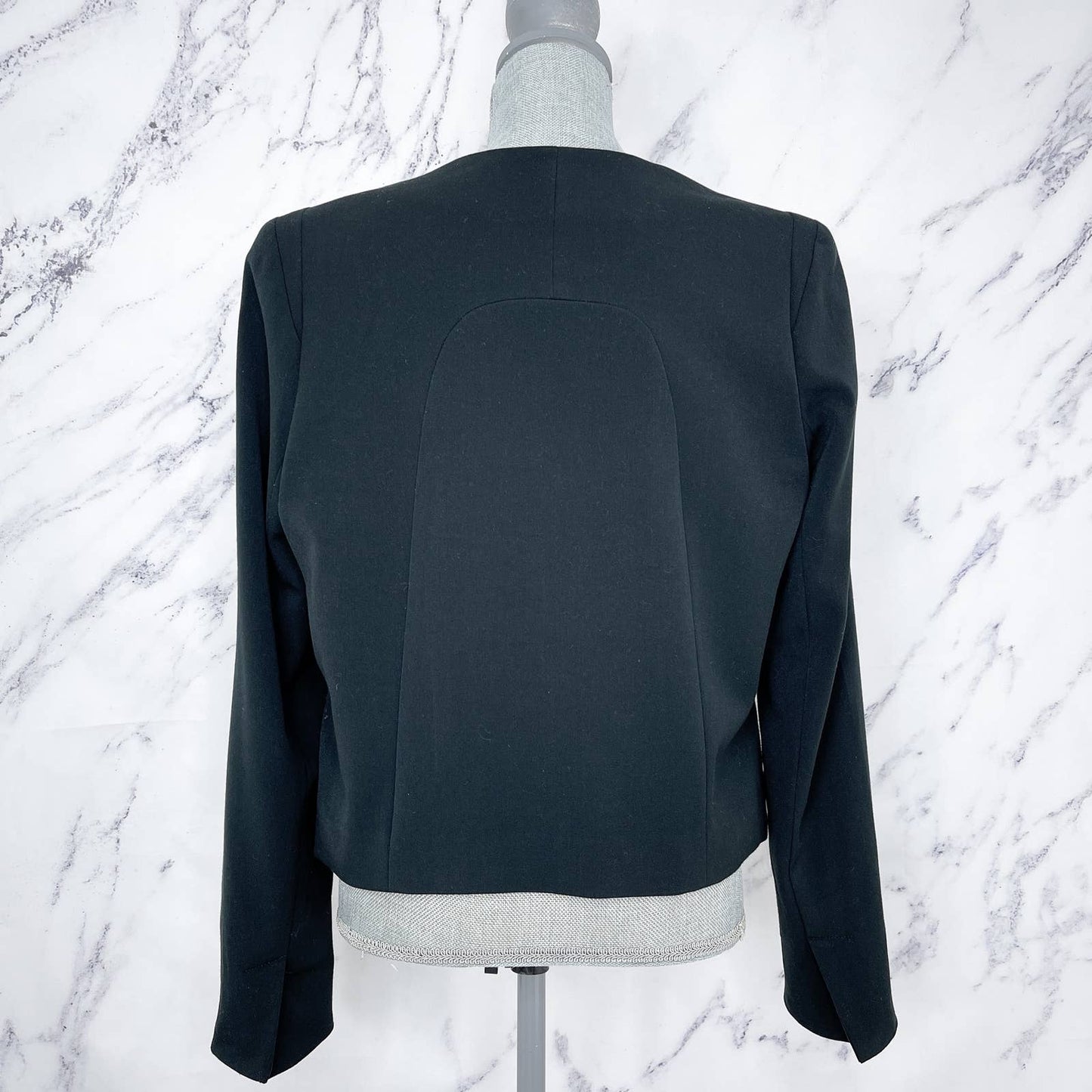 Gap | Black Double Sided Faux Leather Lapel Blazer/Jacket | Sz L