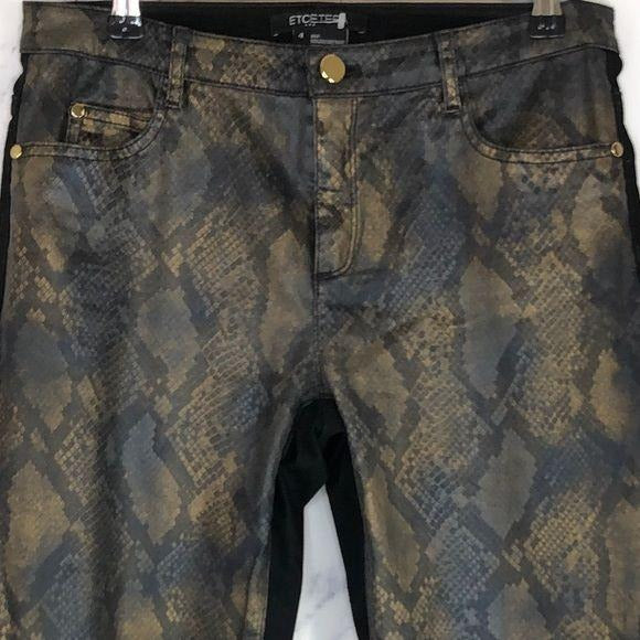 Etcetera | Python Print Skinny Jeans |Size 4