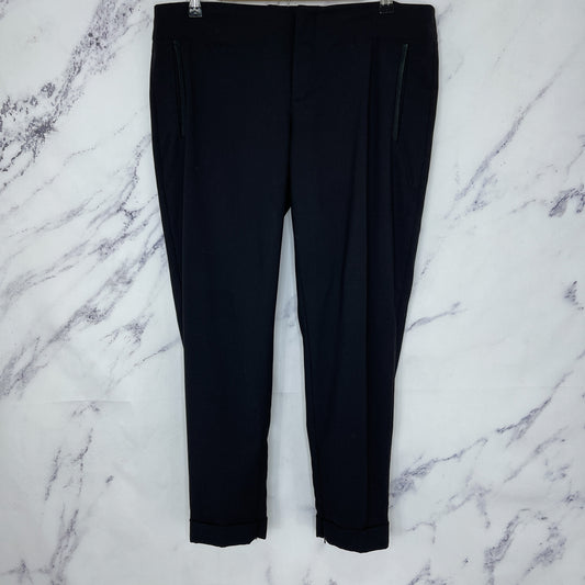 Juicy Couture | Black Cuffed Hem Trouser Pants | Sz 10