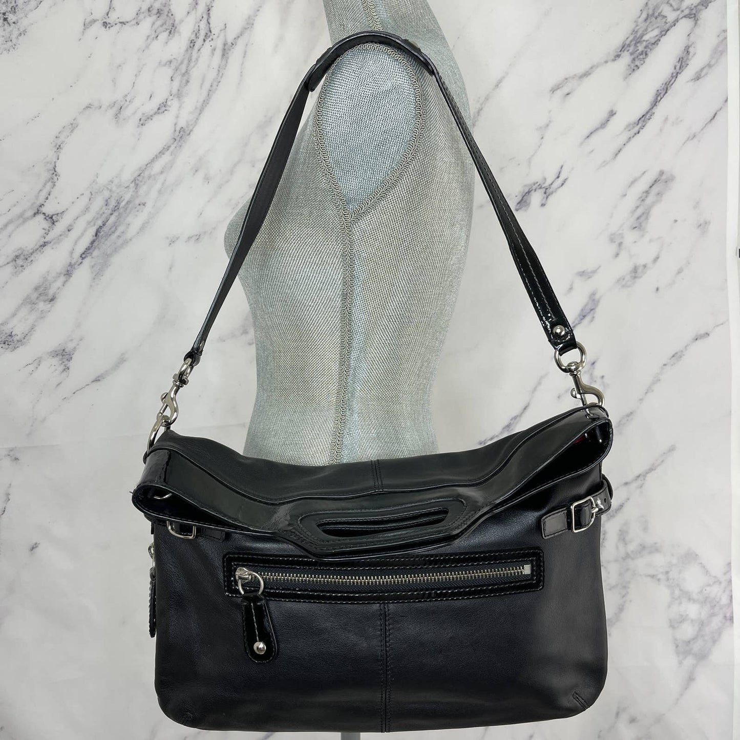 Coach | Bonnie Leather Fold-Over Shoulder Bag